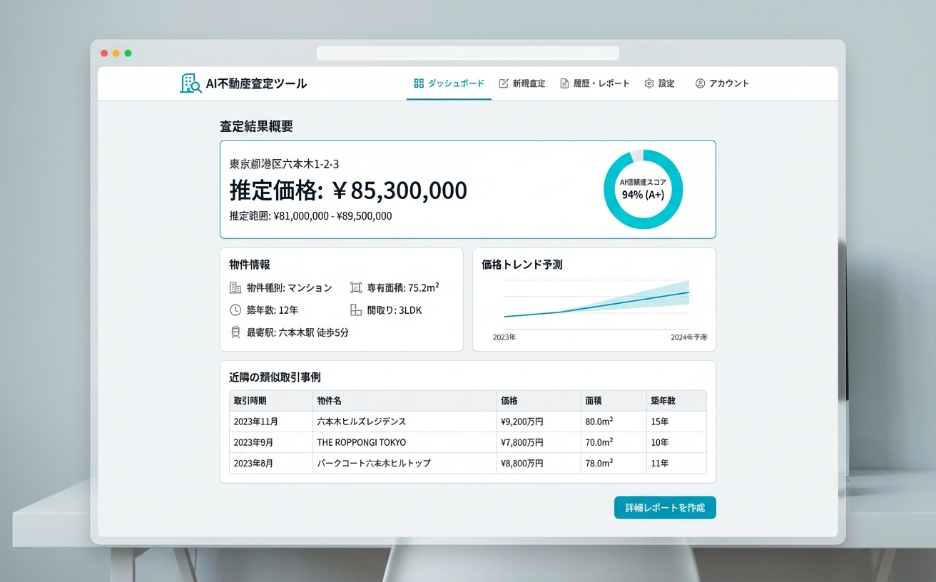 不動産AI査定画面